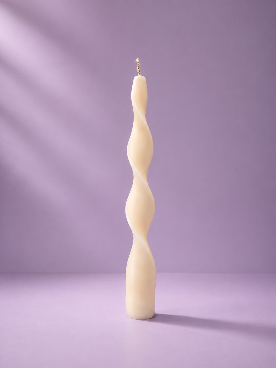 Twisted Sculptural Taper Candle 6 – Spiral Decorative Candle