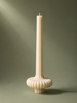 Ornate Fluted Pedestal Mould Candle 10 – Sculptural Decorative Candle