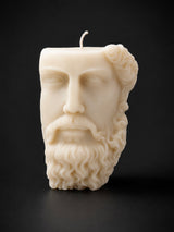 Bearded Classical Bust Mould Candle – Sculptural Decorative Candle