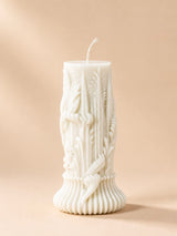 Ornate Botanical Relief Mould Candle 11 – Sculptural Decorative Candle