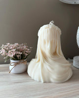 Sculptural Veiled Woman Mould Candle – GC3